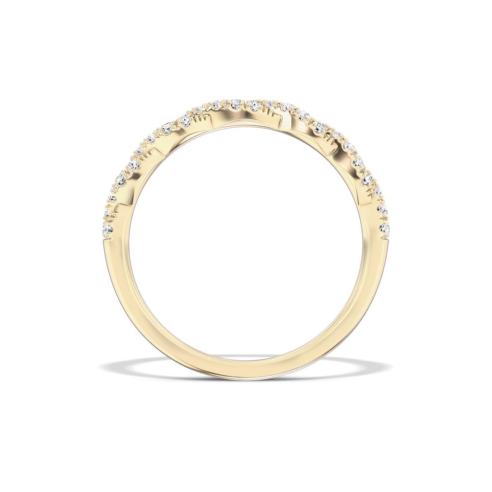 Lab Grown Diamond Twist Band in 10K Yellow Gold (1/3 ct. tw.) – Image 2 of 4