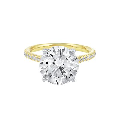 Lab Grown Diamond Round Engagement Ring in 14K Gold (5 1/3 ct. tw.)
