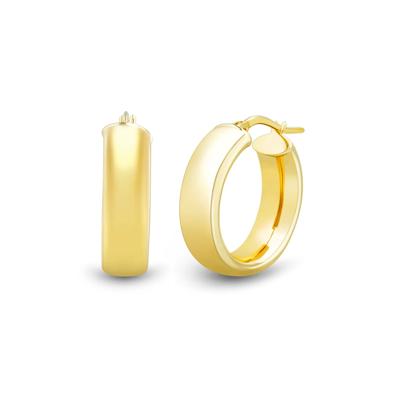 Oval Hoops in 14K Yellow Gold