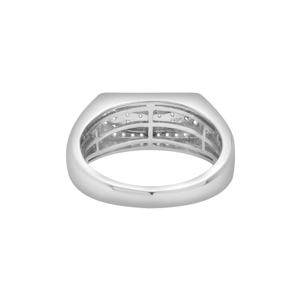 Men's Black Diamond Dad Ring in Sterling Silver (1/3 ct. tw.) – Image 9 of 10