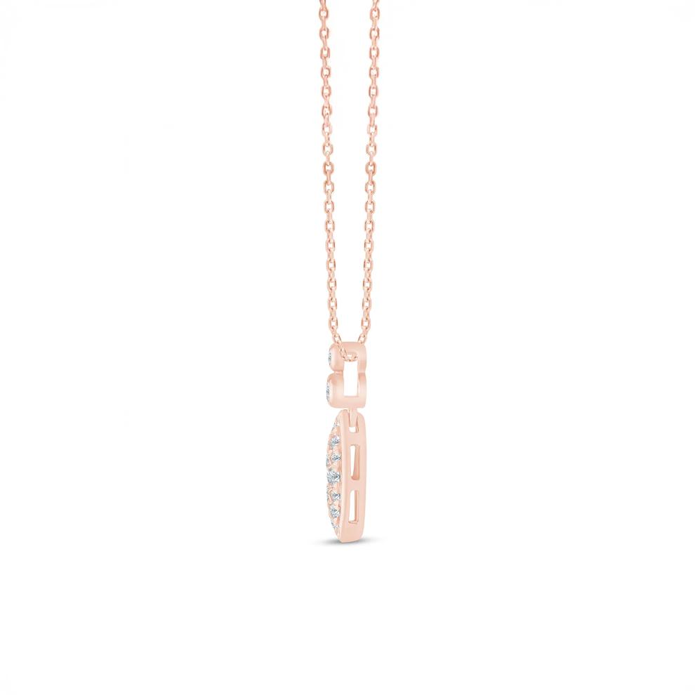 Diamond Pendant in 10K Rose Gold (1/5 ct. tw.) – Image 2 of 3