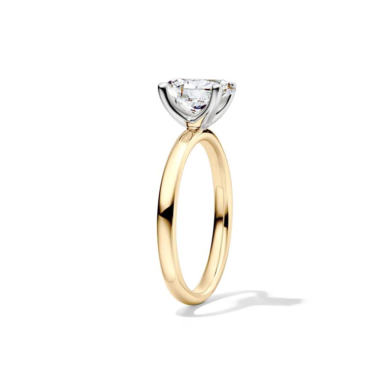 Diamond Oval Solitaire Engagement Ring in 14K Yellow Gold &#40;1 1/2 ct.&#41; – Image 3 of 5