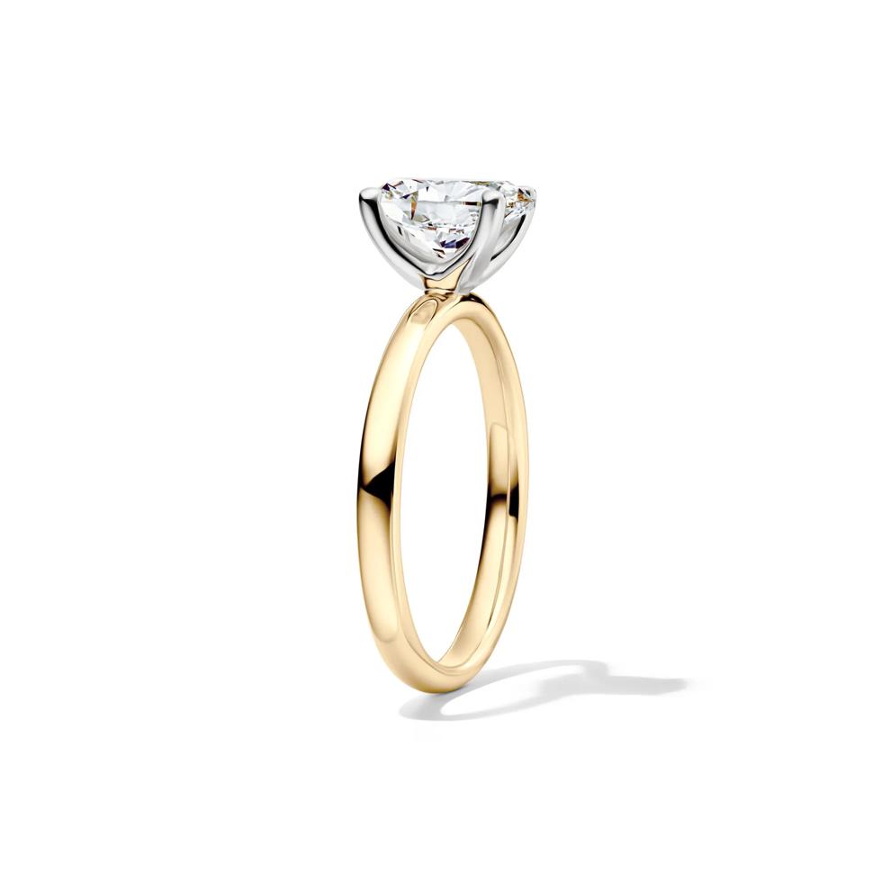 Diamond Oval Solitaire Engagement Ring in 14K Yellow Gold (1 1/2 ct.) – Image 3 of 5