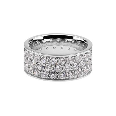 Men's Lab Grown Diamond Eternity Band in 10K White Gold (6 ct. tw.)