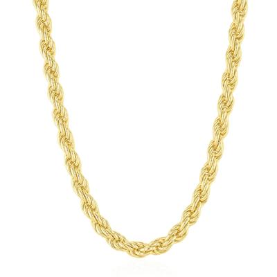 Men's Rope Chain in Vermeil, 5.0MM,  22"