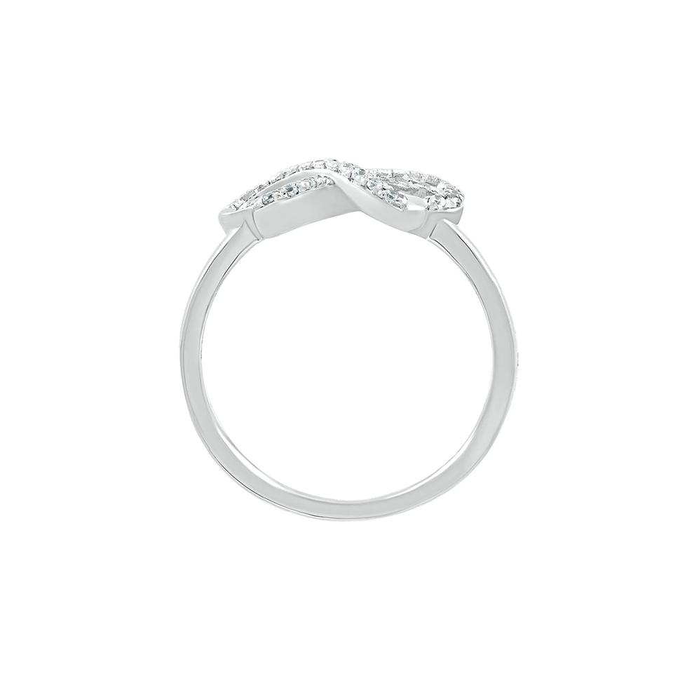 Butterfly Diamond Ring in Sterling Silver (1/8 ct. tw.) – Image 2 of 4