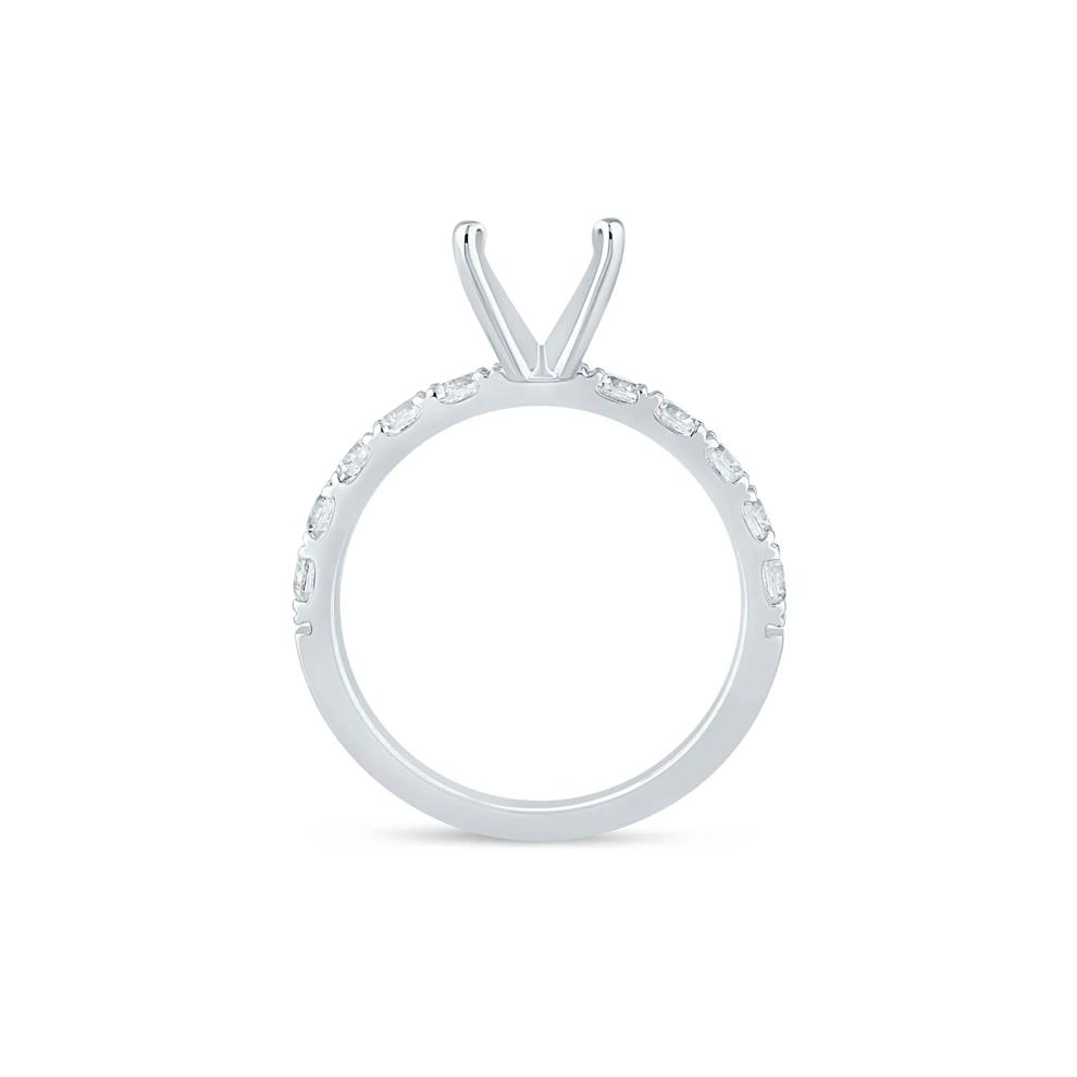Diamond Semi-Mount Engagement Ring in Platinum (3/4 ct. tw.) (Setting Only) – Image 4 of 6
