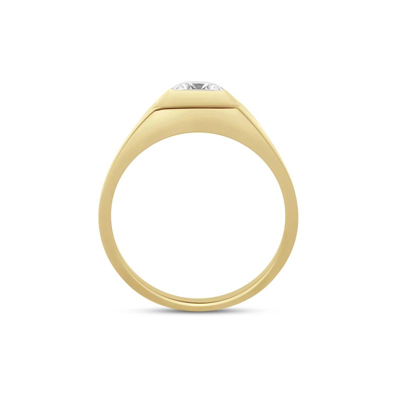 Men&rsquo;s Lab Grown Diamond Solitaire Ring in 10K Yellow Gold &#40;1 ctw.&#41; – Image 2 of 3