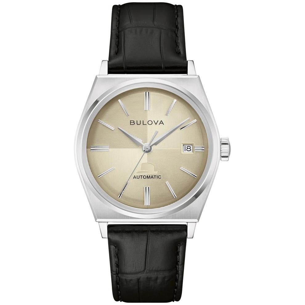 Men's Frank Sinatra Watch With a Black Leather Strap – Image 1 of 3