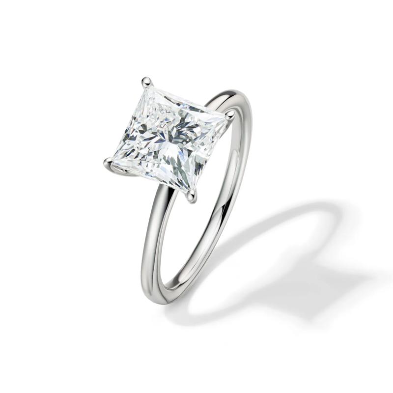 Lab Grown Diamond Princess-Cut Solitaire Engagement Ring in Platinum &#40;3 ct.&#41; – Image 4 of 4