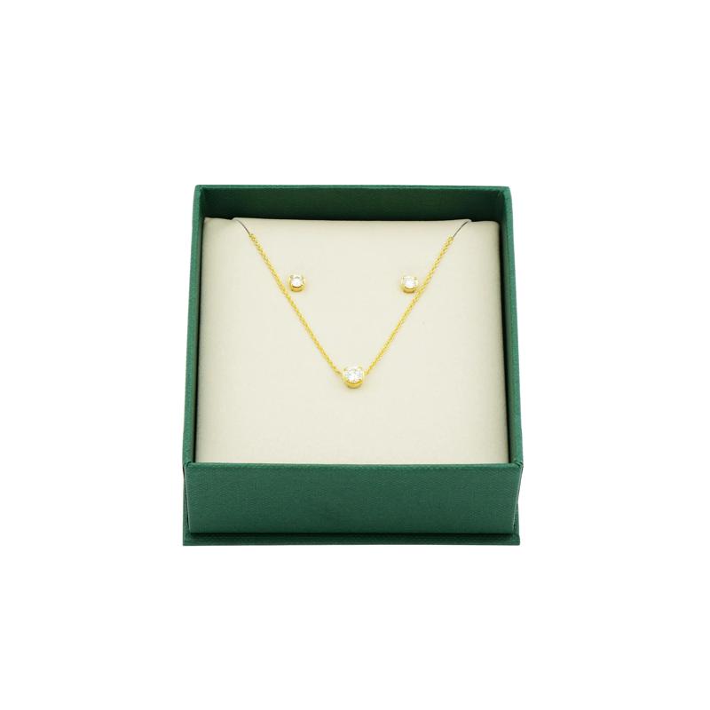 Lab Grown Diamond Round Box Set in Vermeil &#40;1/2 ct. tw.&#41; – Image 2 of 8