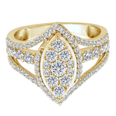 Diamond Composite Engagement Ring in 10K Yellow Gold (1 1/2 ct. tw.)