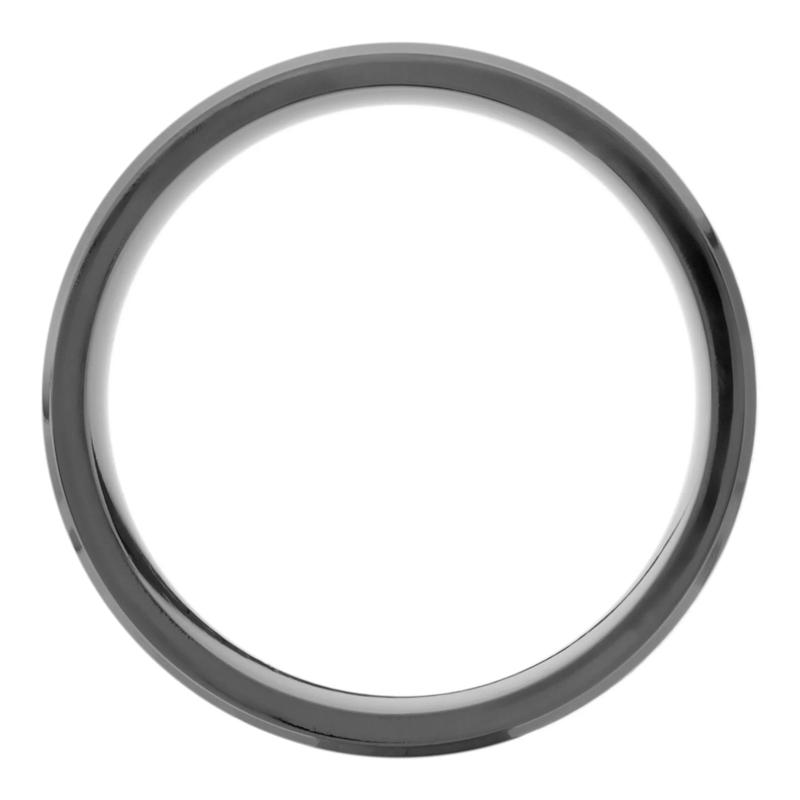 Men&rsquo;s Abalone &amp; Sterling Silver Inlay Wedding Band in Zirconium, 8MM  – Image 2 of 3