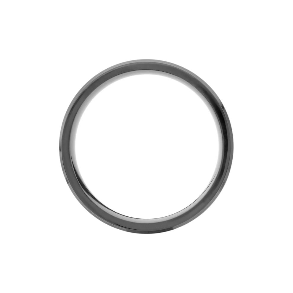 Men&rsquo;s Abalone &amp; Sterling Silver Inlay Wedding Band in Zirconium, 8MM  – Image 2 of 3