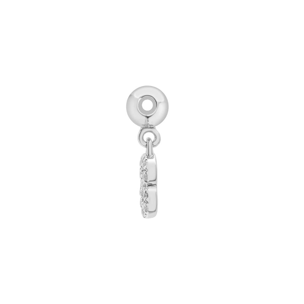 Diamond Accent Number 8 Bead Charm in Sterling Silver – Image 2 of 3
