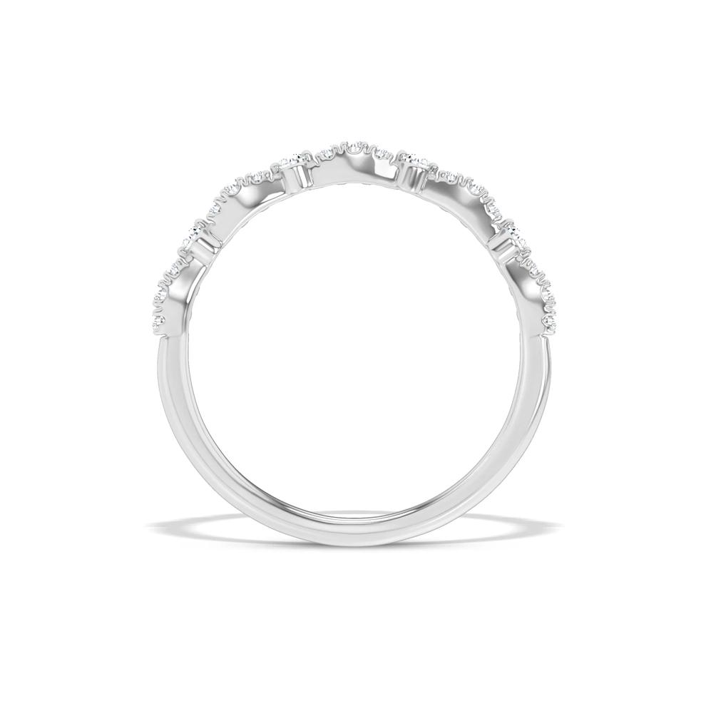 Lab Grown Diamond Stack Band in 10K White Gold (1/7 ct. tw.) – Image 2 of 4