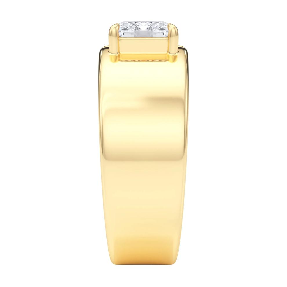 Lab Grown Diamond Emerald-Cut East West Engagement Ring in 14K Yellow Gold (2 ct. tw.) – Image 3 of 5