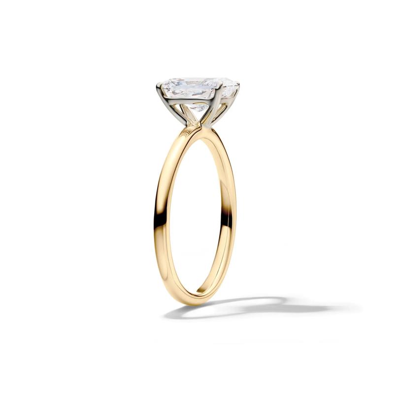 Lab Grown Diamond Radiant-Cut Solitaire Ring in 14K Yellow Gold (1 1/2 ct.) – Image 3 of 4