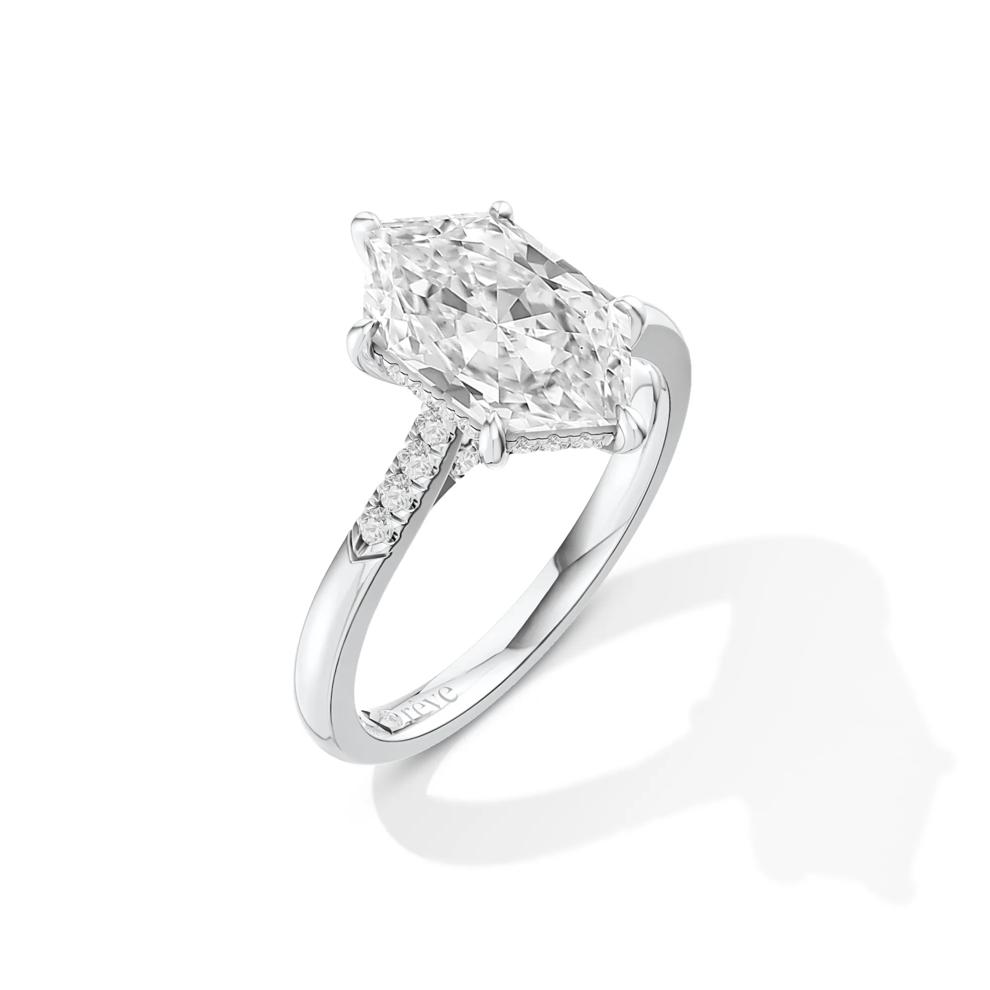 Aiden Lab Grown Diamond Dutch Marquise Center Engagement Ring in Platinum (3 1/4 ct. tw.) – Image 4 of 4