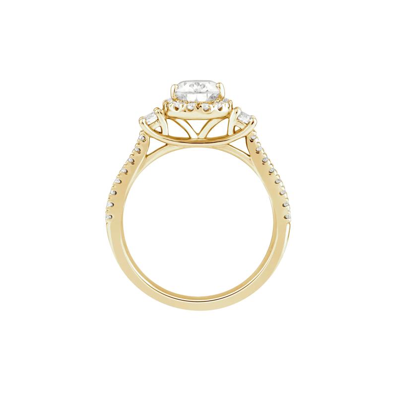 Lab Grown Diamond Engagement Ring in 10K Yellow Gold &#40;1 1/5 ct. tw.&#41; – Image 2 of 3