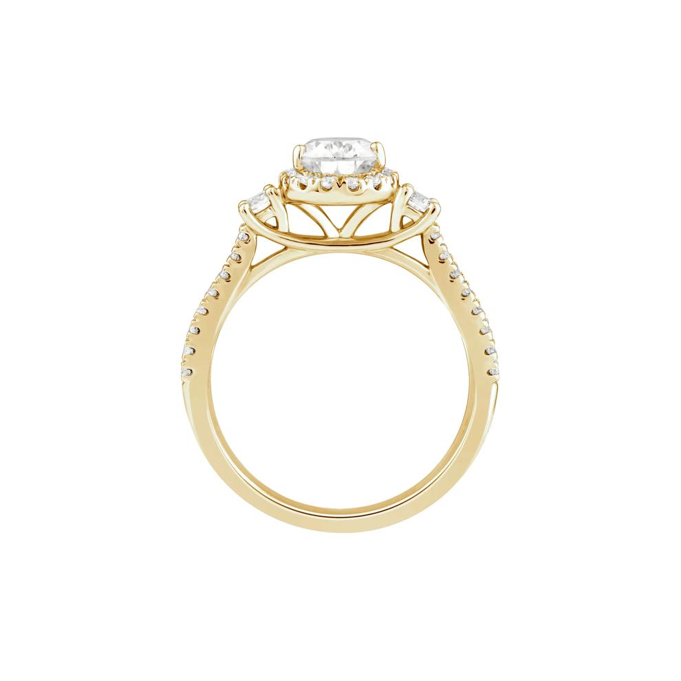 Lab Grown Diamond Engagement Ring in 10K Yellow Gold (1 1/5 ct. tw.) – Image 2 of 3