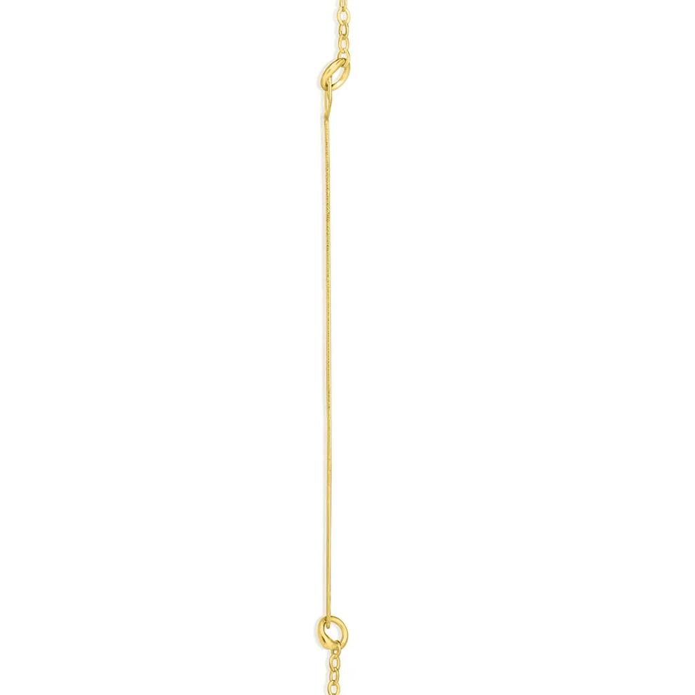 "T" Initial Necklace in 14K Yellow Gold – Image 2 of 3
