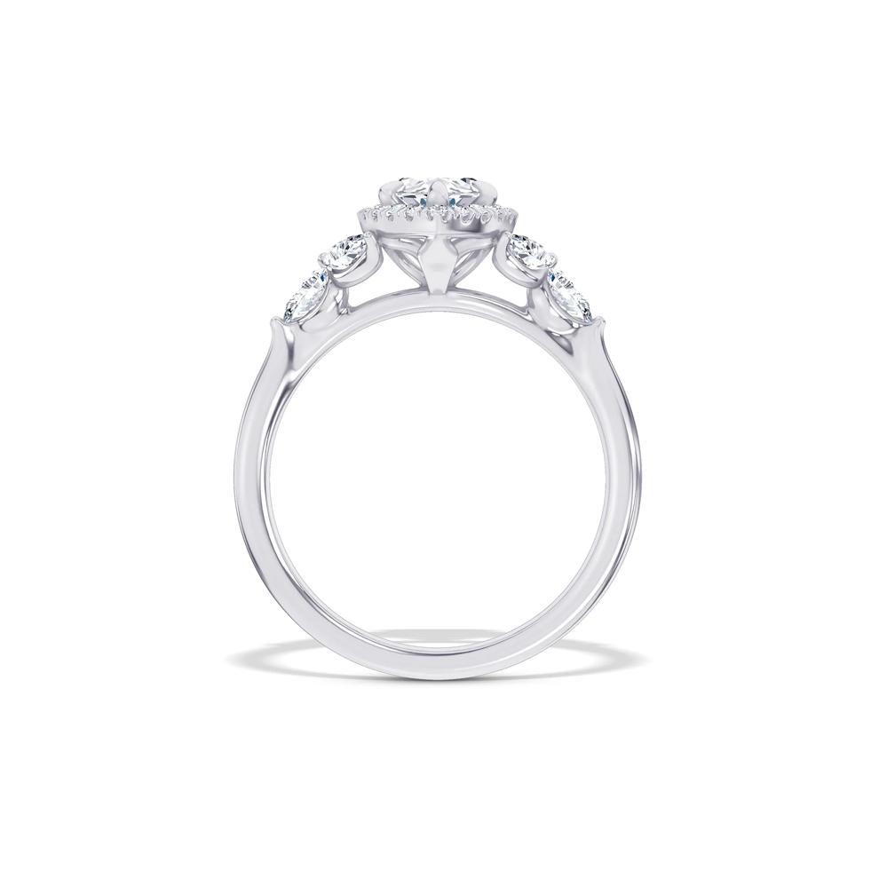 Diamond Marquise Halo Engagement Ring in Platinum (1 1/2 ct. tw.) – Image 2 of 4