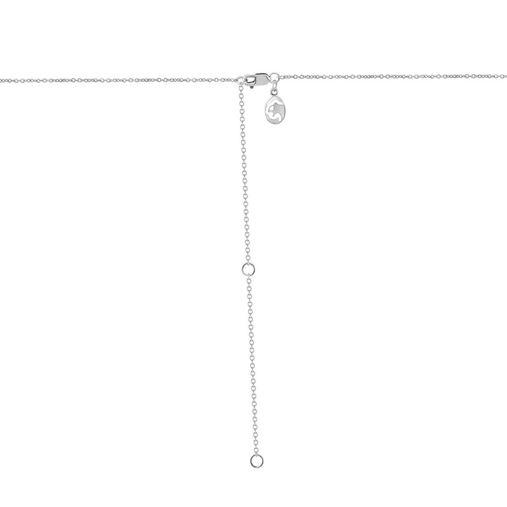 Lab Grown Diamond Mixed Cut Station Necklace in 14K White Gold (2 ct. tw.) – Image 2 of 2