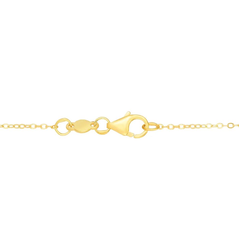 "N" Initial Necklace in 14K Yellow Gold – Image 3 of 3