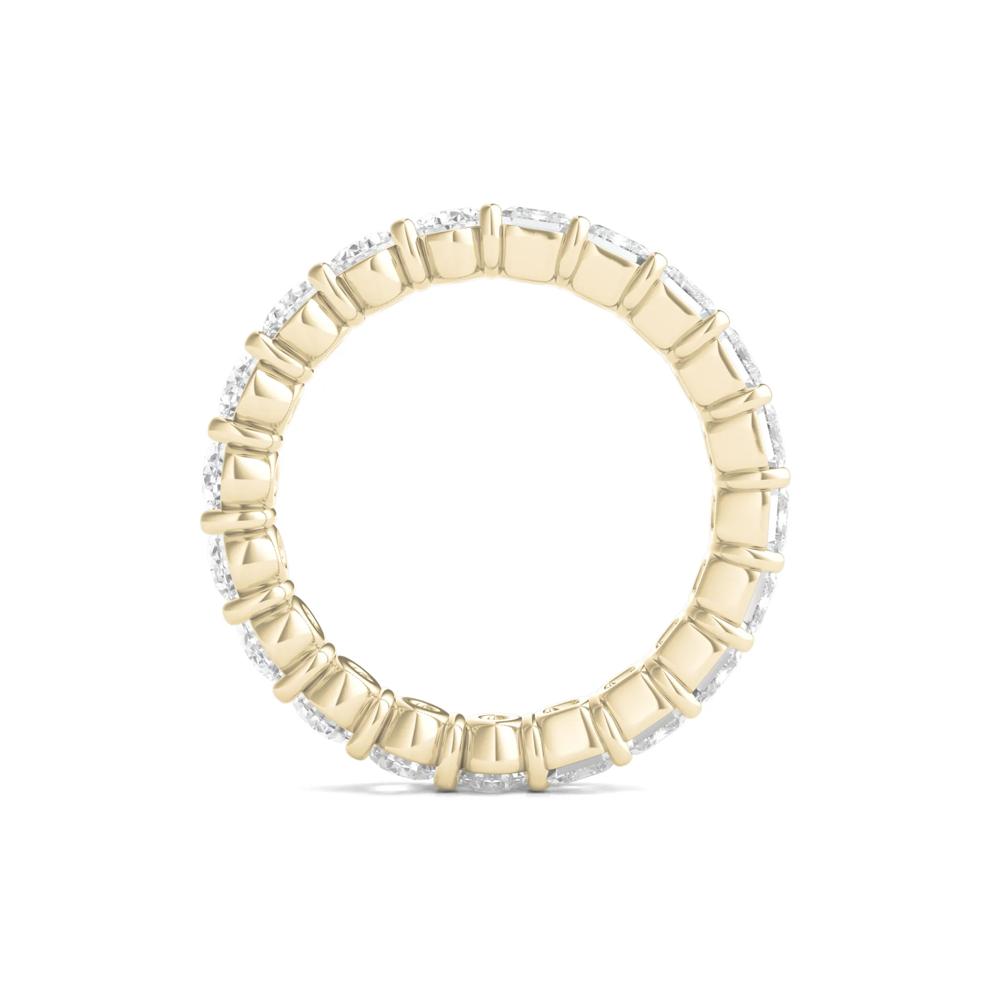 Oval and Emerald-Cut Lab Grown Diamond Eternity Band in 14k Yellow Gold (4 ct. tw.) – Image 2 of 3