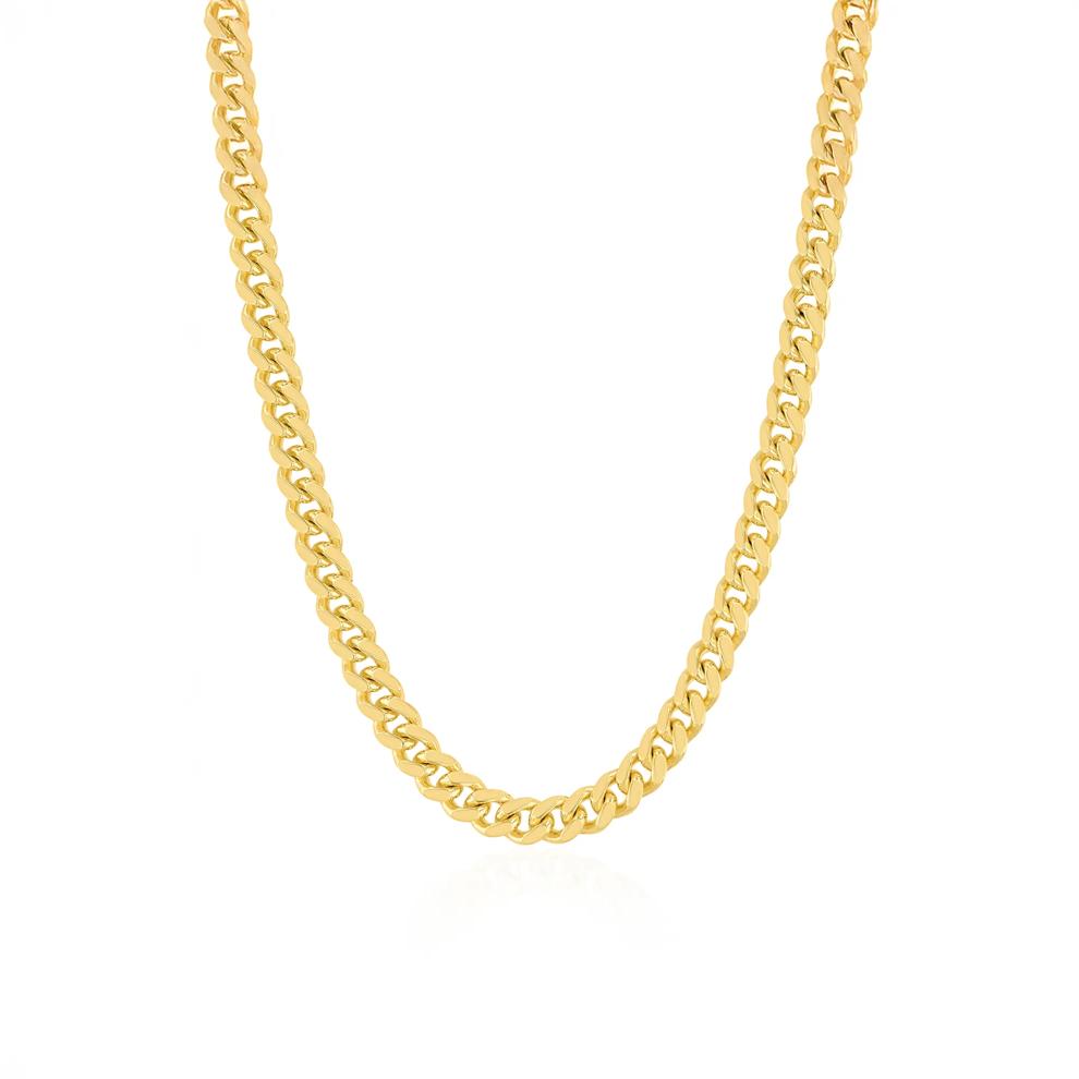 Men's Curb Chain in Vermeil, 5MM, 22" – Image 1 of 3