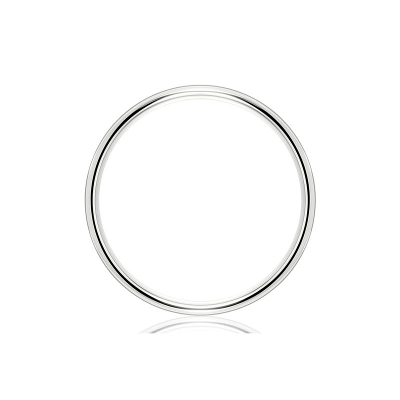 Men&rsquo;s Satin Wedding Band in 14K White Gold, 6MM – Image 2 of 3