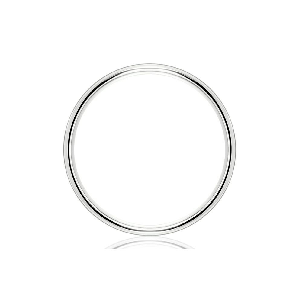 Men&rsquo;s Satin Wedding Band in 14K White Gold, 6MM – Image 2 of 3