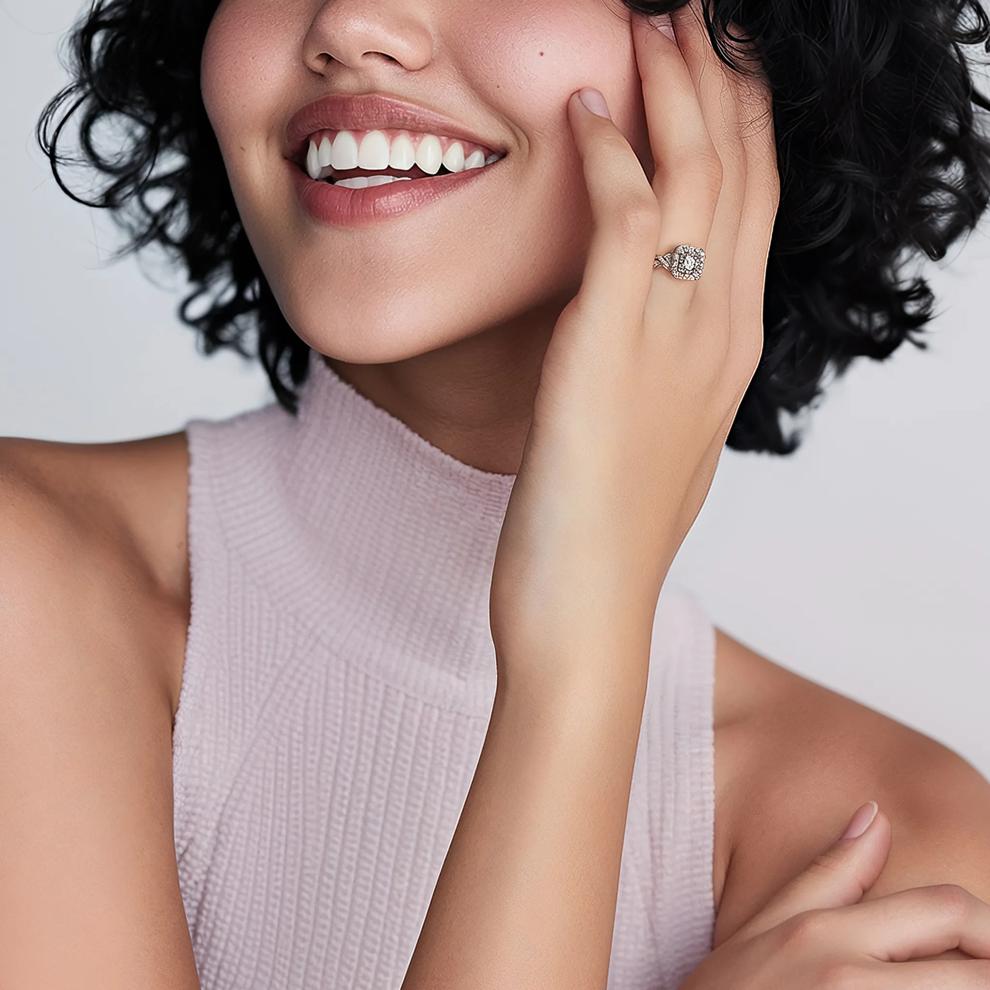 Helzberg Limited Edition 1 ct. tw. Diamond Engagement Ring in 14K White Gold – Image 4 of 4