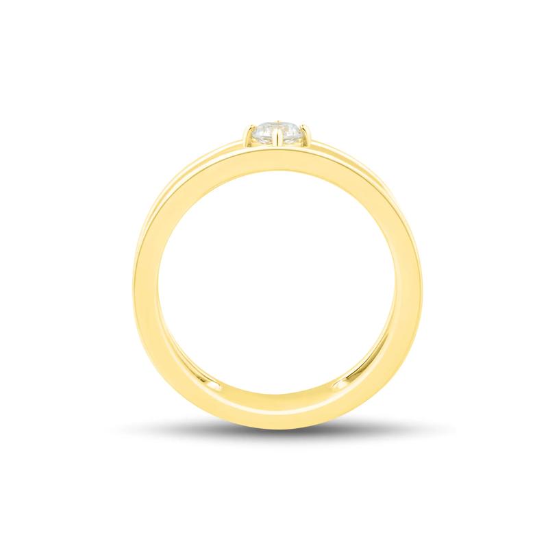 Lab Grown Diamond Split Shank Ring in Vermeil &#40;1/5 ct. tw.&#41; – Image 2 of 3