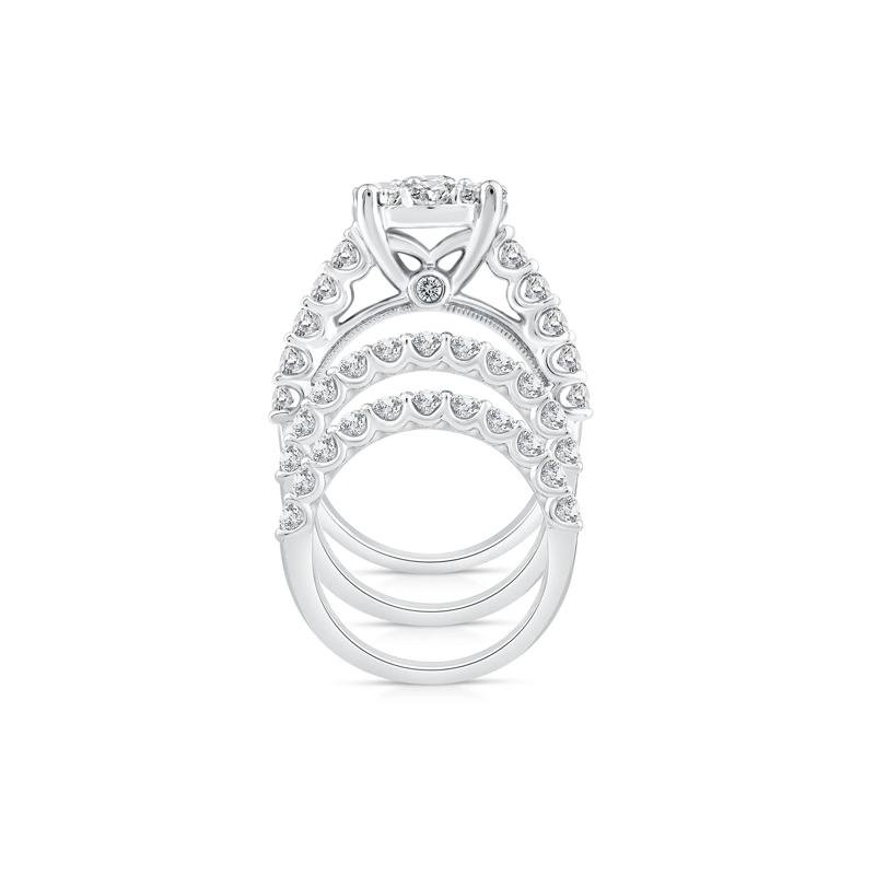 Diamond Composite Center Bridal Set in 10K White Gold &#40;4 ct. tw.&#41; – Image 2 of 3