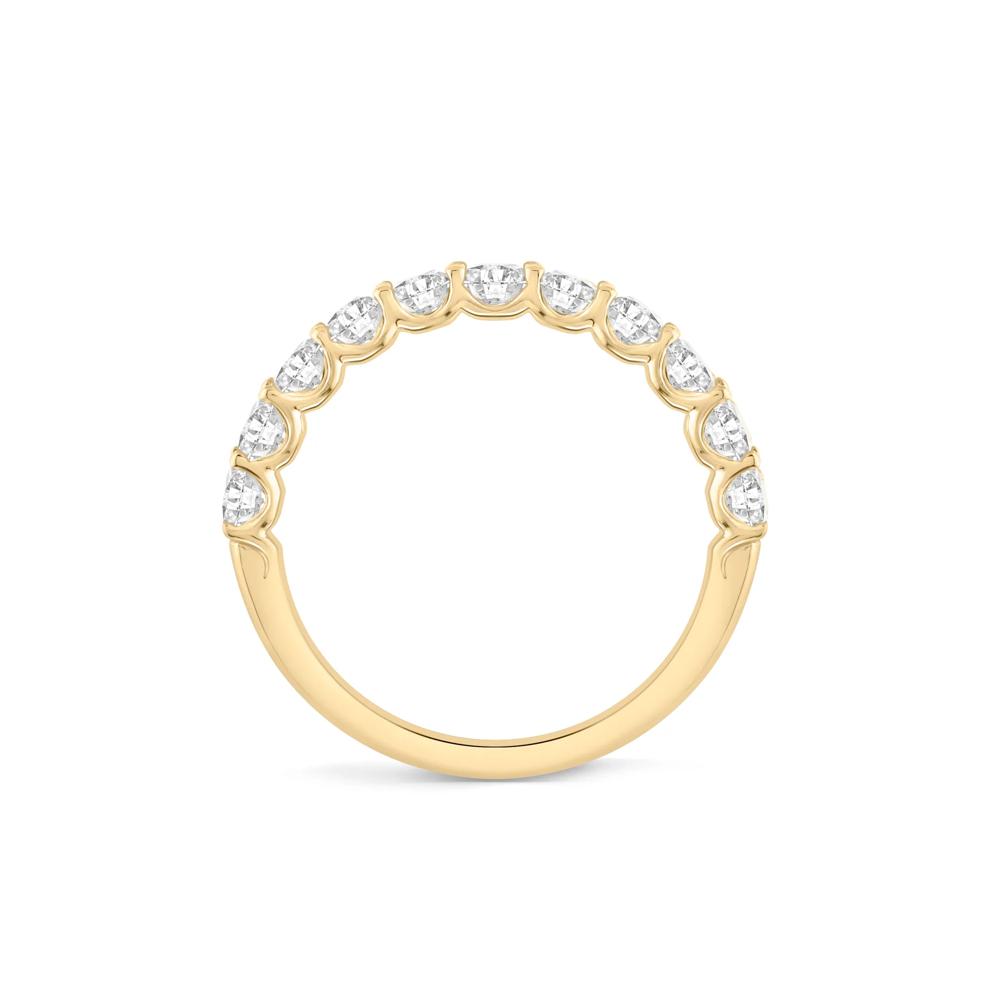 Lab Grown Diamond U-Prong Anniversary Band in 10K Yellow Gold (1 ct. tw.) – Image 2 of 4