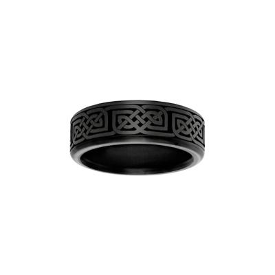 Men's Celtic Patterned Elysium Band, 8MM