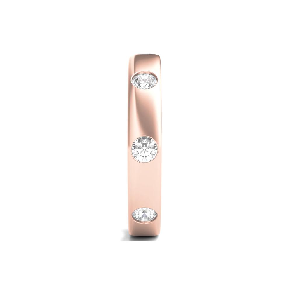 Lab Grown Diamond Anniversary Band in 14K Rose Gold (3/4 ct. tw.) – Image 3 of 3