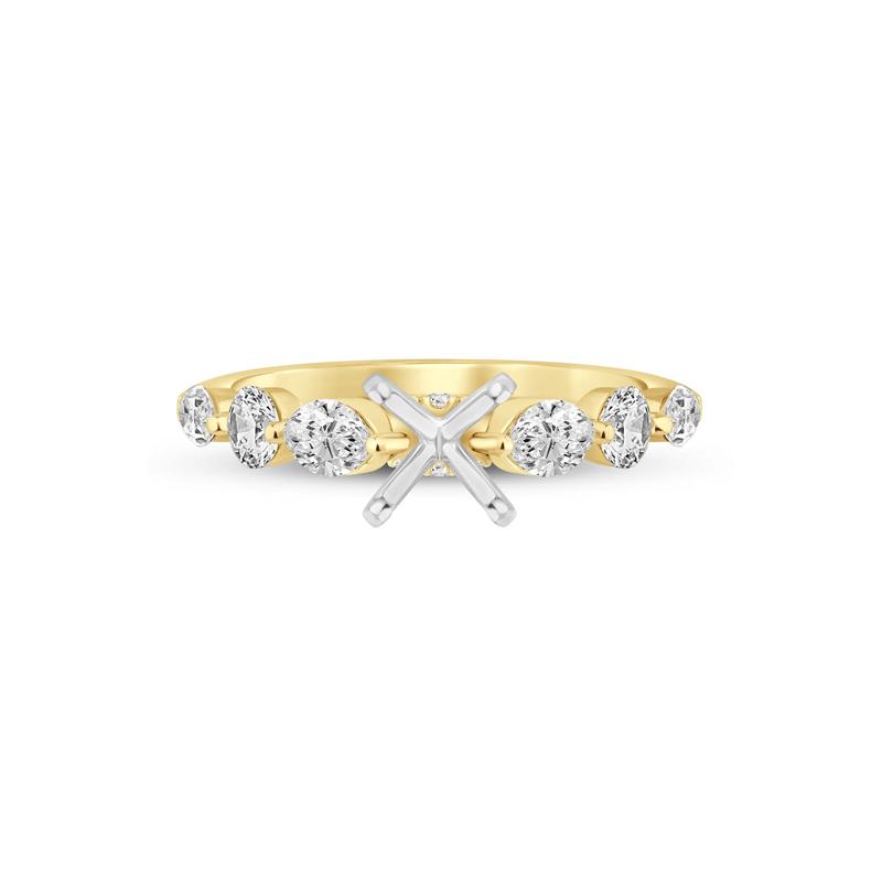 1 ct. tw. Lab Grown Diamond Semi-Mount Engagement Ring in 14K Yellow Gold (Setting Only) – Image 4 of 6