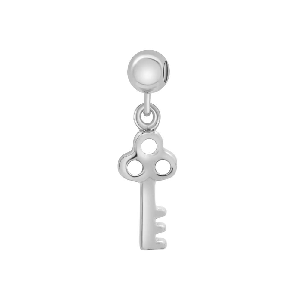 Antique Key Bead Charm in Sterling Silver – Image 1 of 3