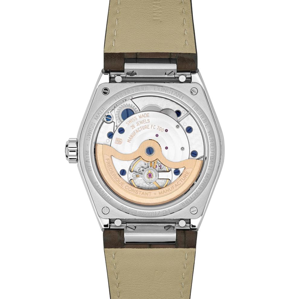 Men's Highlife Classics Worldtimer Watch in Brown Alligator Leather – Image 2 of 3