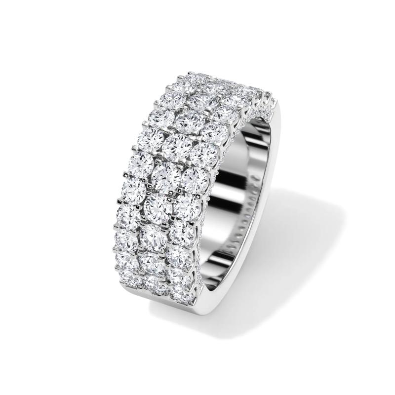 Diamond Multi-Row Anniversary Band in Platinum &#40;2 1/4 ct. tw.&#41; – Image 4 of 4