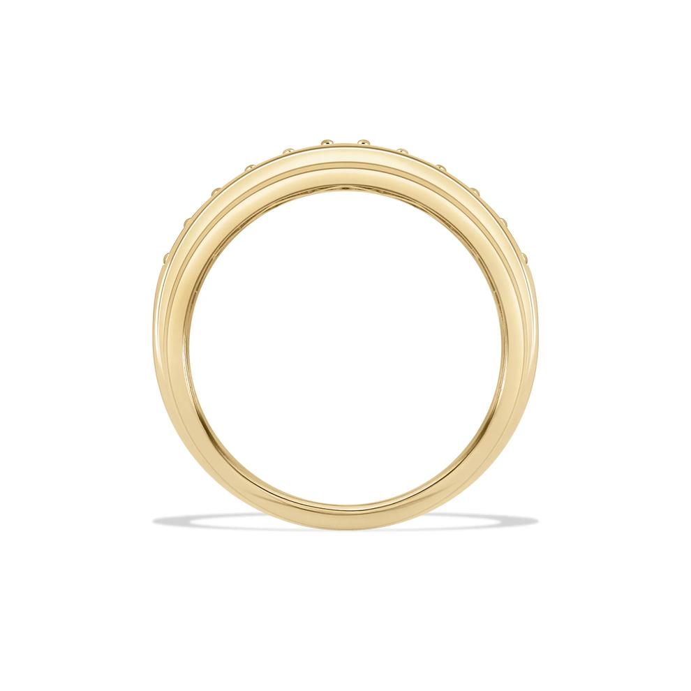 Men's Diamond Double Row Band in 10K Yellow Gold (1 ct. tw.) – Image 2 of 4