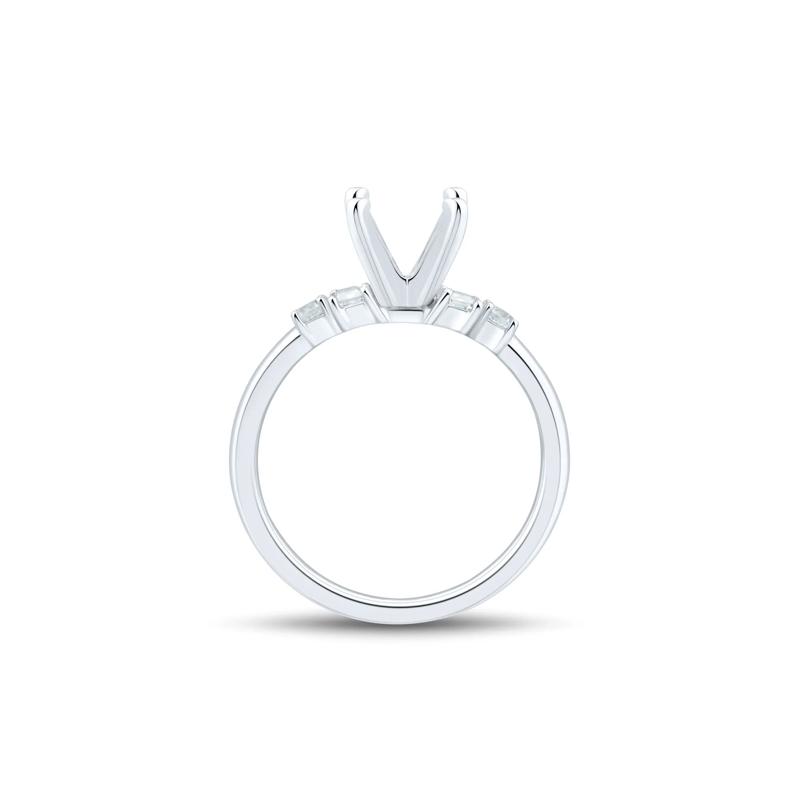 Lab Grown Diamond Semi-Mount Engagement Ring in Platinum &#40;1/3 ct. tw.&#41; – Image 4 of 6
