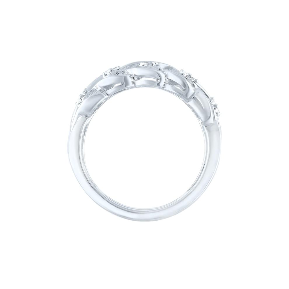 1/5 ct. tw. Diamond Twist Ring in Sterling Silver – Image 2 of 4