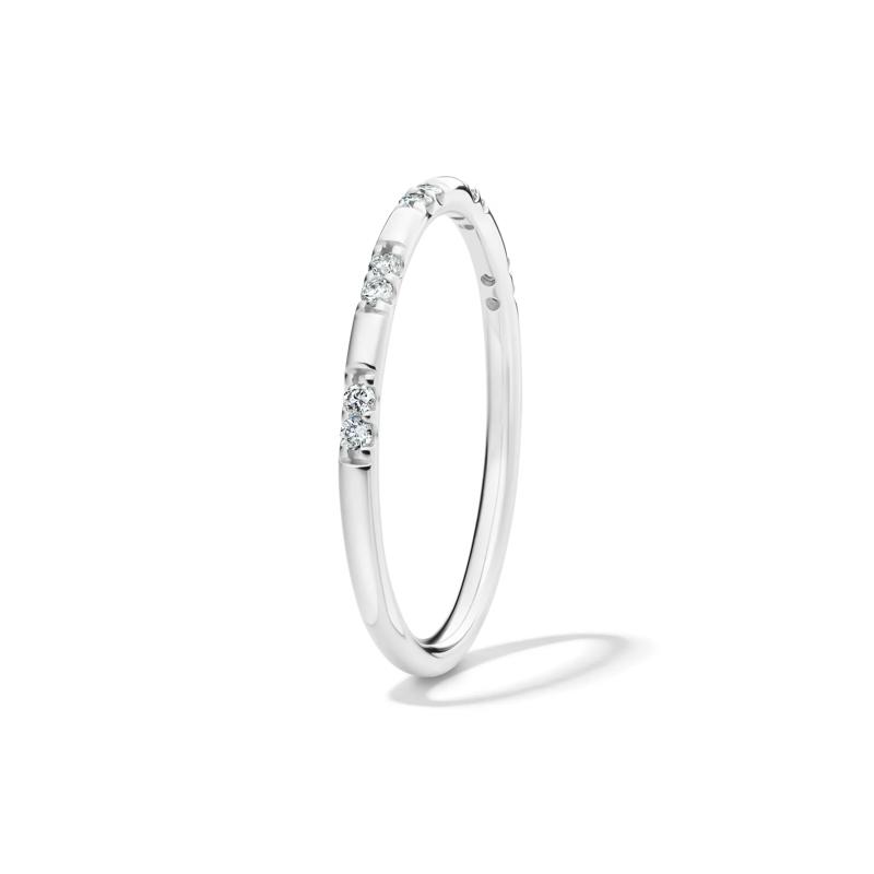 Lab Grown Diamond Stack Band in 10K White Gold &#40;1/10 ct. tw.&#41; – Image 3 of 4