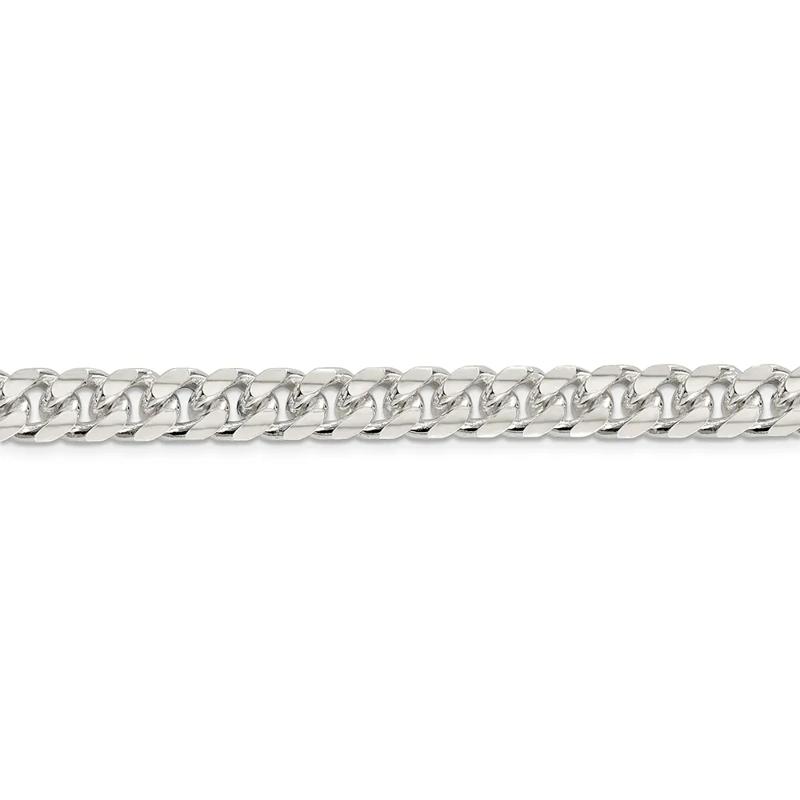 Curb Chain Necklace in Sterling Silver, 24&quot; – Image 2 of 3
