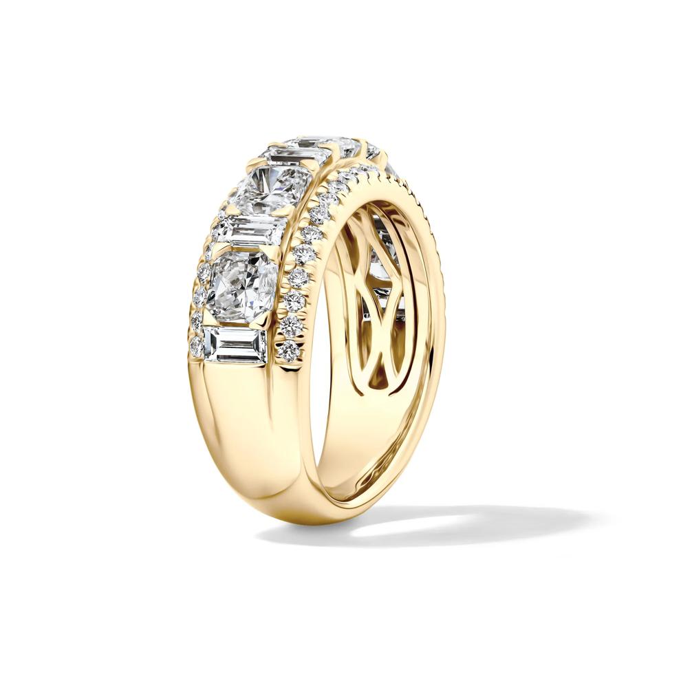 Lab Grown Diamond Multi-Row Anniversary Band in 14K Yellow Gold (3 ct. tw.) – Image 3 of 4