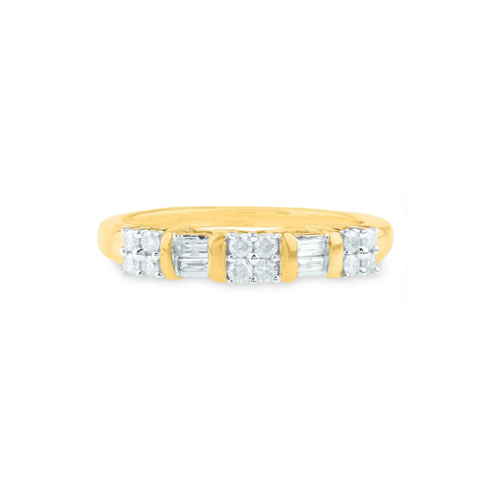 Diamond Band in 10K Yellow Gold (1/4 ct. tw.) – Image 1 of 3